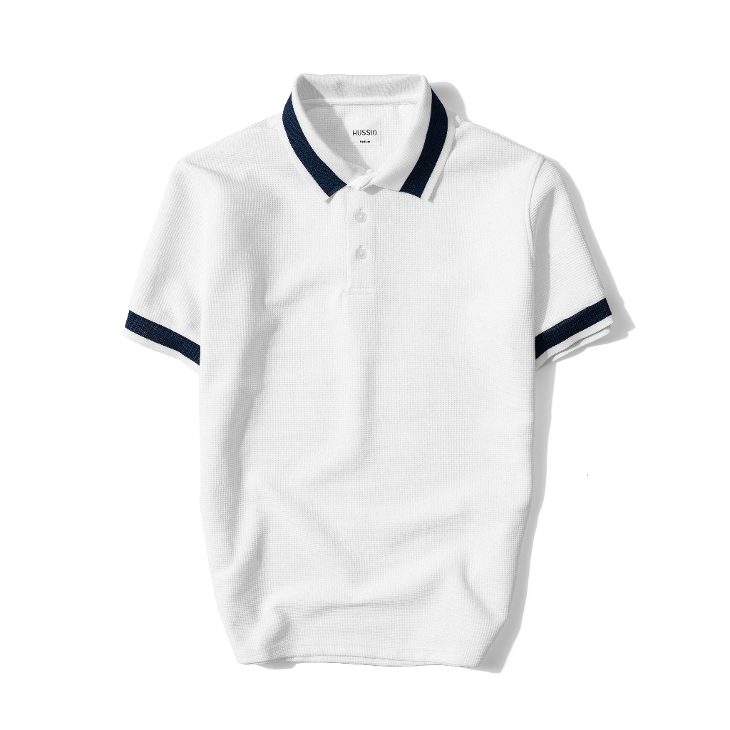 Áo thun Polo nam PERU vải Tổ ong WAFFLE cao cấp, trẻ trung, thanh lịch, chuẩn form - HUSSIO