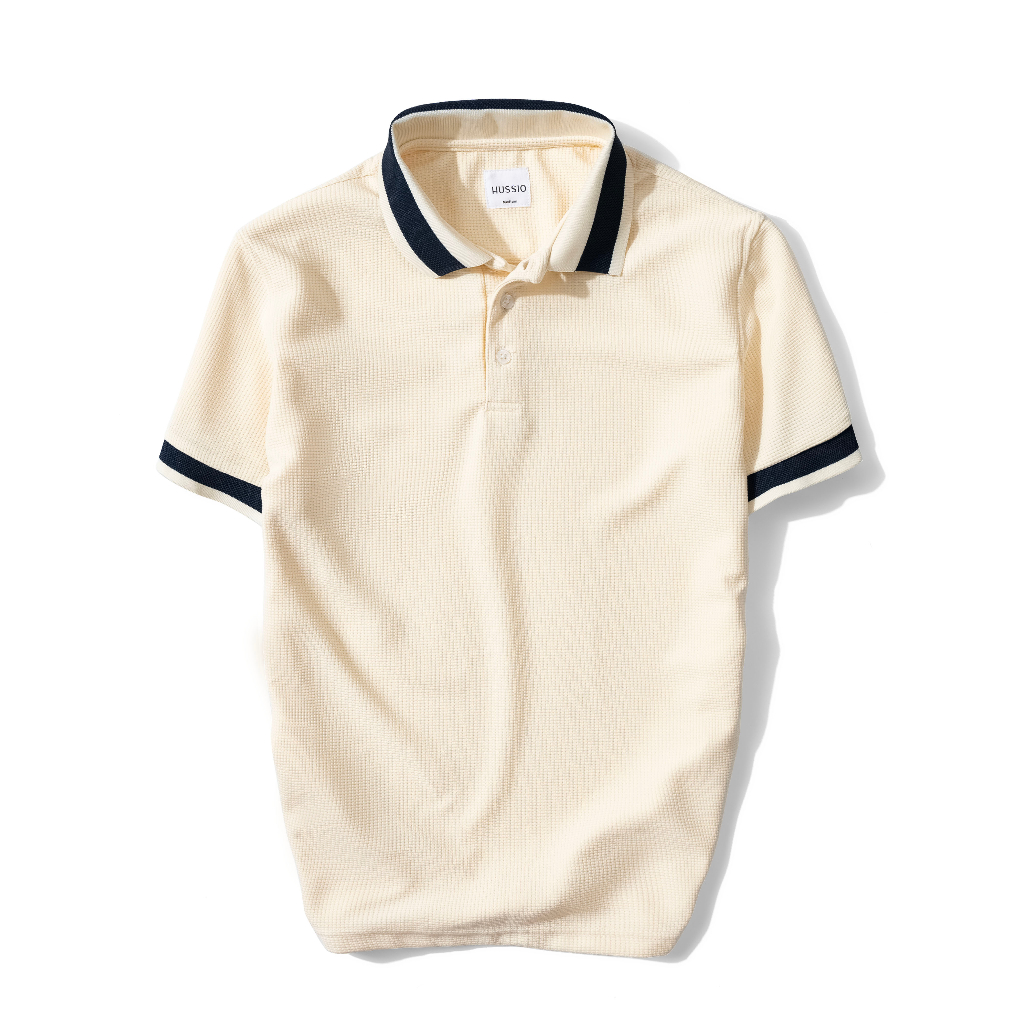 Áo thun Polo nam PERU vải Tổ ong WAFFLE cao cấp, trẻ trung, thanh lịch, chuẩn form - HUSSIO