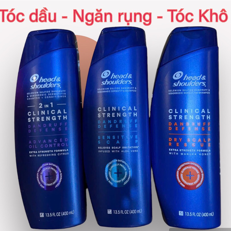 Dầu gội Gàu Head & Shoulder Clinical Strength 400ml