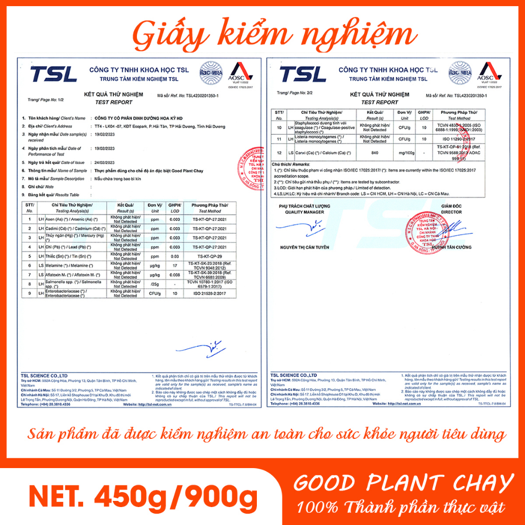 Sữa hạt thuần chay Good Plant 450g/900g bổ sung canxi dành cho người loãng xương