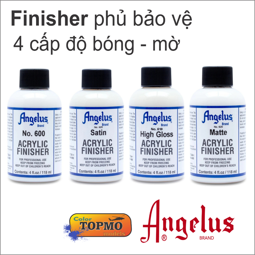 Angelus finisher bảo vệ sơn sau khi custom