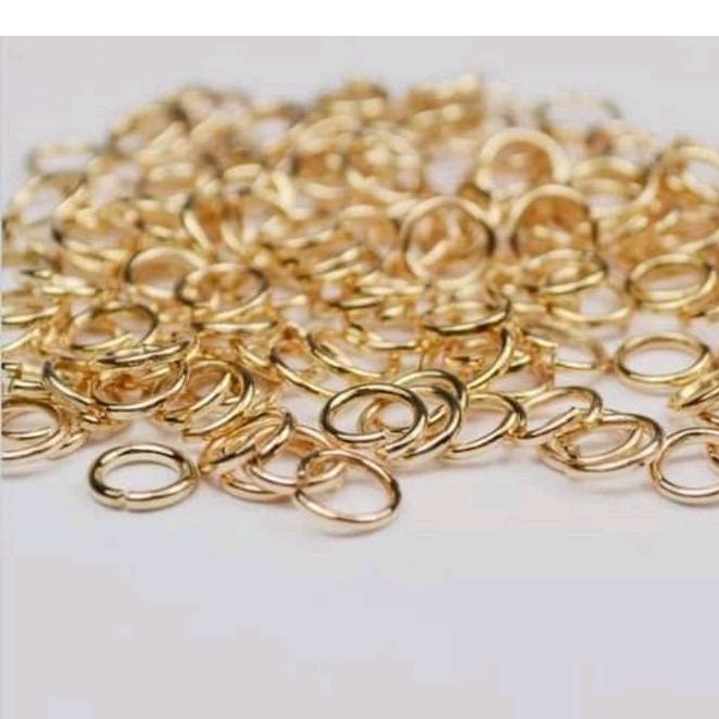 Khoen nối làm trang sức khoảng 80-220 khoen tùy phân loại, Nguyên liệu làm trâm cài tóc, Nguyên liệu làm vòng