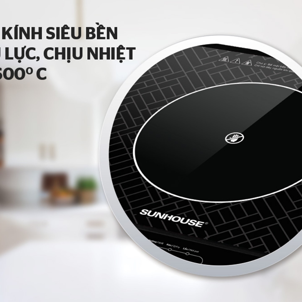 Bếp hồng Nngoại Sunhouse SHD6013KB  SHD6011- Không Kén Nồi - Tặng Kèm Vĩ Nướng - Hàng Chính Hãng