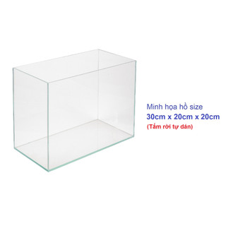 30x20x20cm Combo 5 tấm nhựa mica cứng trong suốt cắt sẵn làm hồ cá, chuồng hamster, hộp trưng bày... - Luân Air Models