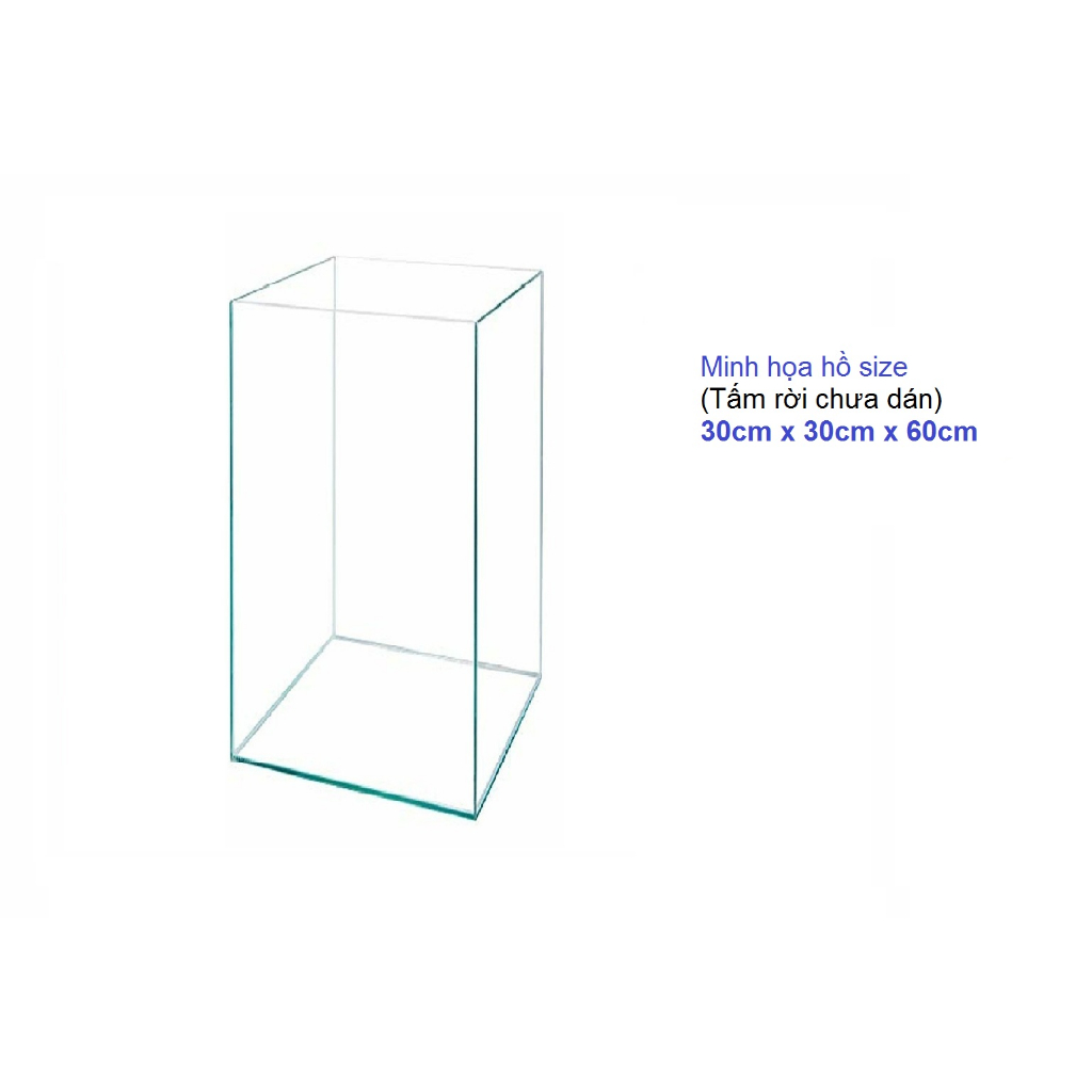 30x30x60cm Combo 5 tấm/6 tấm nhựa mica cứng trong suốt cắt sẵn làm hồ cá, chuồng hamster, hộp trưng bày- Luân Air Models