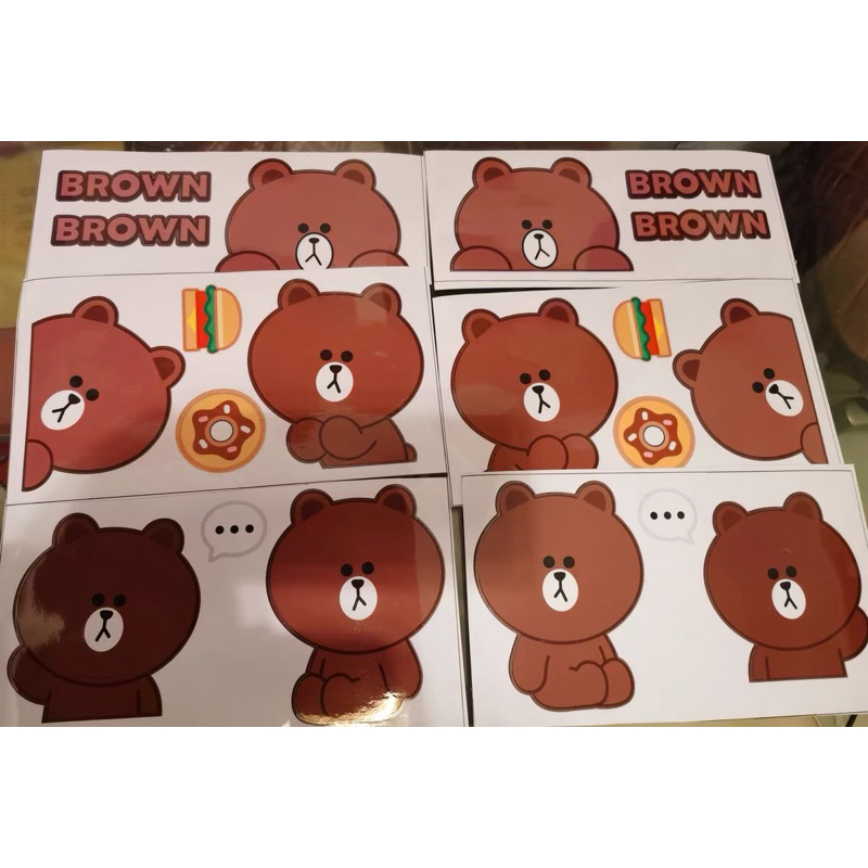 Sticker Brown Cony Sally Choco dán xe khổ lớn