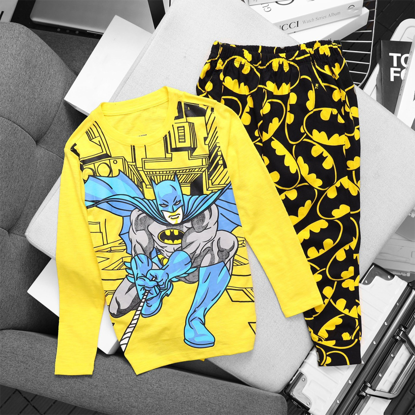 Bộ bé trai, bộ quần áo tay dài thun xịn co giãn 4 chiều không lo xù lông cho bé từ 23-57 kg