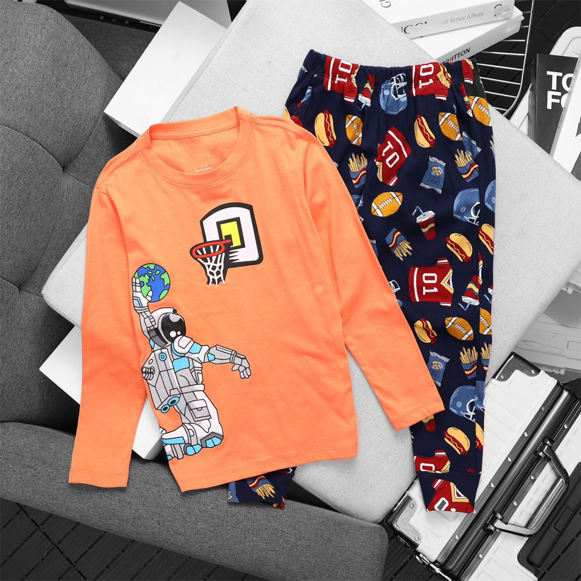 Bộ bé trai, bộ quần áo tay dài thun xịn co giãn 4 chiều không lo xù lông cho bé từ 23-57 kg