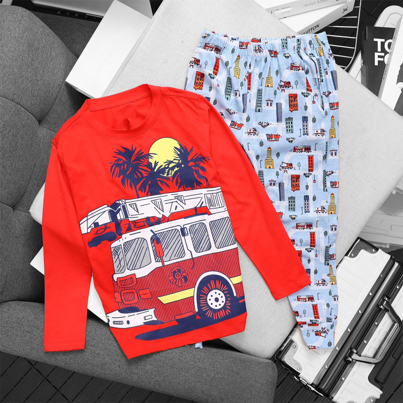 Bộ bé trai, bộ quần áo tay dài thun xịn co giãn 4 chiều không lo xù lông cho bé từ 23-57 kg