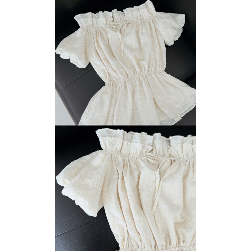 Áo trễ vai Hanie - Hàng thiết kế