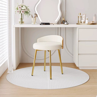 Ghế trang điểm ghế decor phòng ngủ ghế makeup ghế đôn phong cách bắc âu chân kim loại bọc da nano genz pehouse