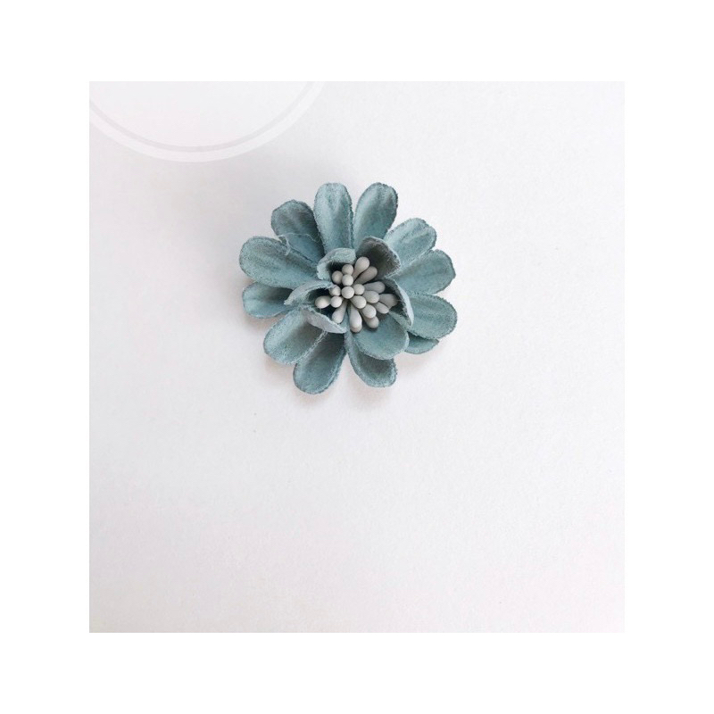 🌸 Hoa cúc chất liệu da lộn cao cấp, 4cm . Đường kính 4cm Gồm 3 màu như hình