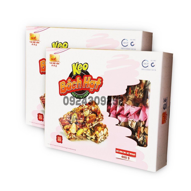Kẹo bách hạt hộp (400g) Tân Huê Viên