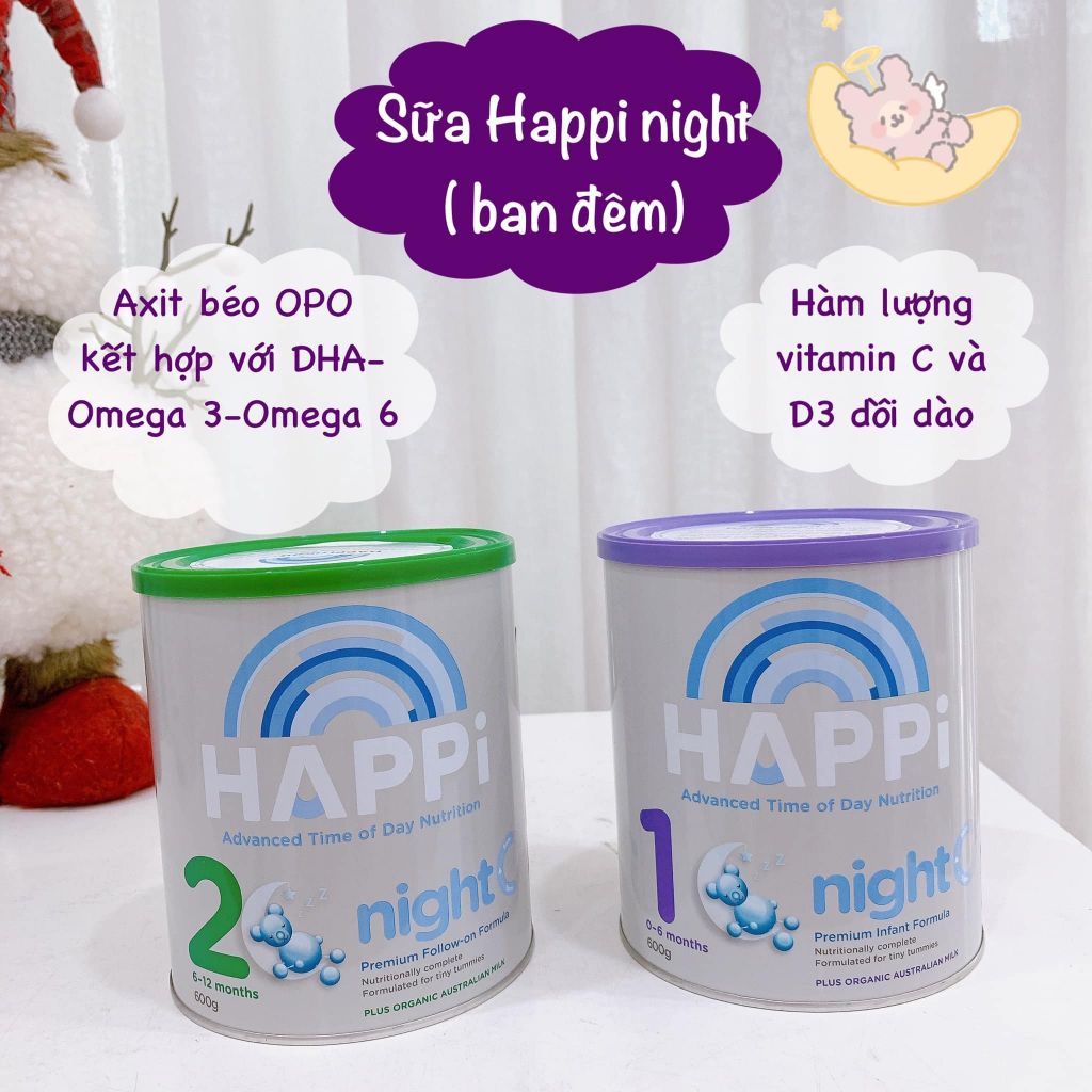 Sữa HAPPi DAY & NIGHT Úc 600g - Bimart