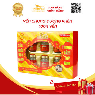 Hộp Yến Chưng Sẵn 100% - Yến Sào Trí Sơn, Hộp Lớn 6 Hũ Làm Quà Tặng, Giá Mềm, Tốt Cho Sức Khỏe