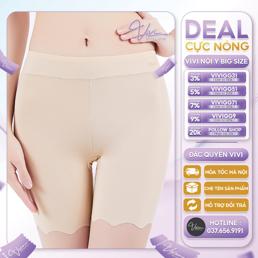 Quâng lót nữ bigsize chất su lạnh siêu mát - Quần Váy big size nữ - Nội y size tới 100Kg (Mã N26)