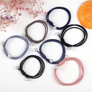 Dây cột tóc hai hạt ngọc xinh xắn dễ thương style hàn quốc