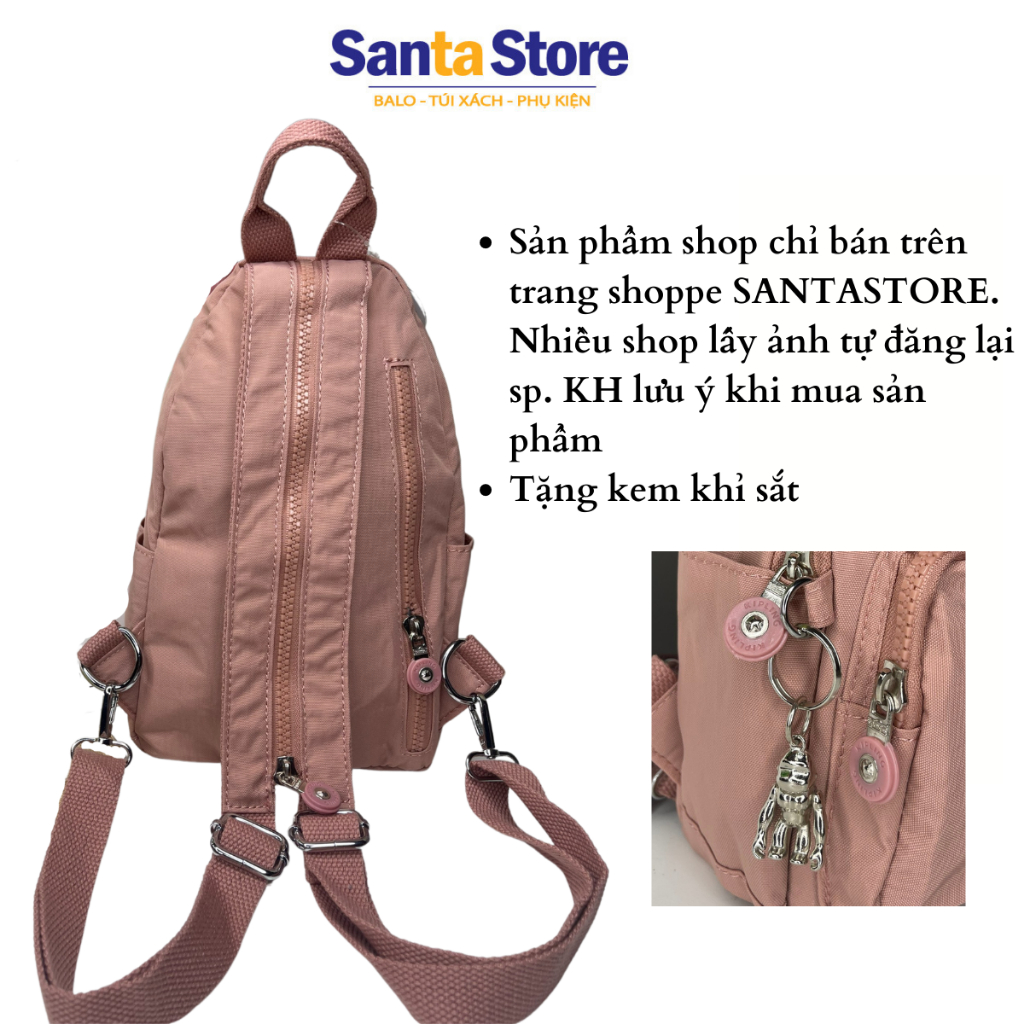 [HÀNG CHUẨN] Balo mini Nữ Thời Trang Cao Cấp VINTAGE Đi Học Giá Rẻ  phong cách hàn quốc SANTASTORE