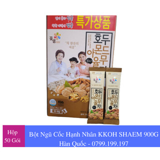 Bột ngũ cốc hạnh nhân óc chó kkoh shaem 900g - sữa hạt hàn quốc