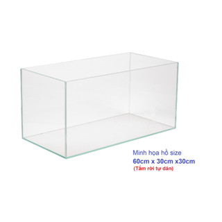 [CÓ SẴN] 60x30x30cm Combo 5 tấm / 6 tấm nhựa mica cứng trong suốt cắt sẵn tự dán làm chuồng hamster, hộp - Luân Air