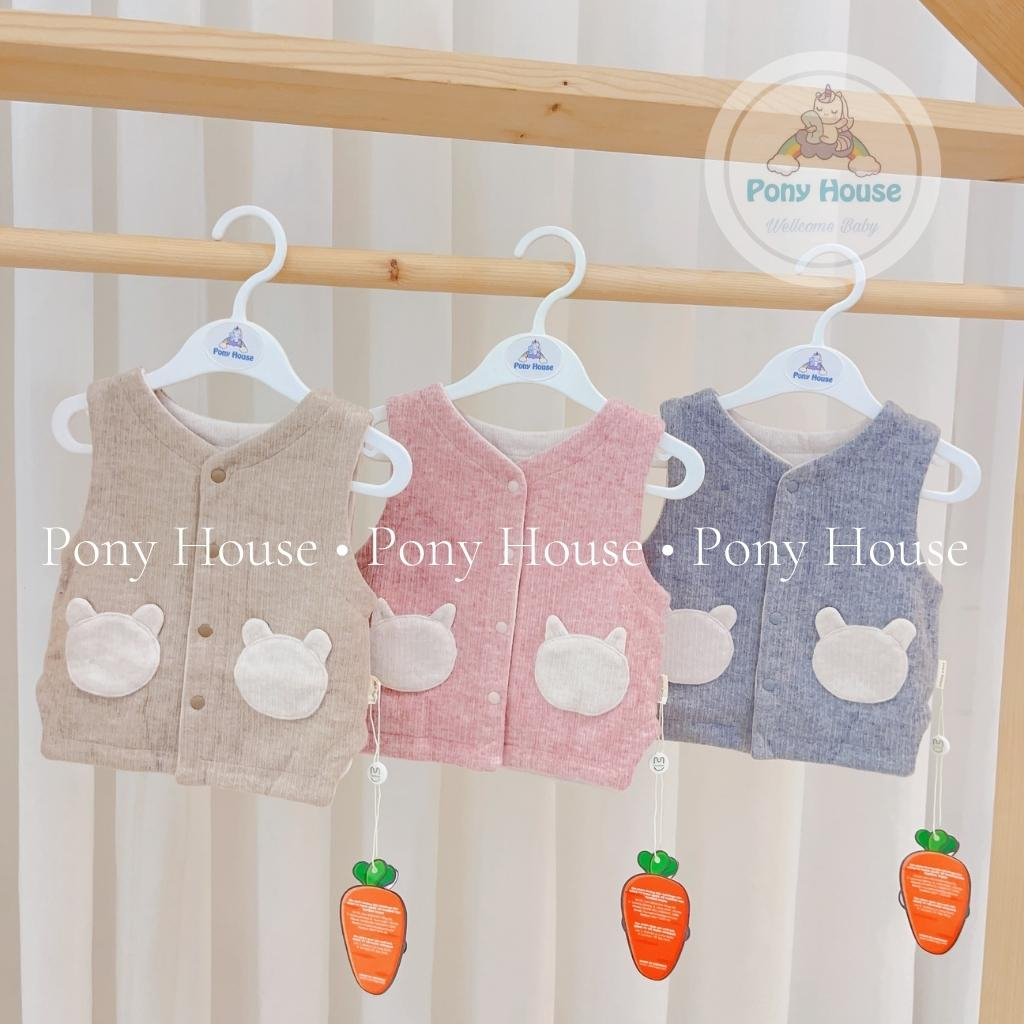 Áo Gile Uala Rogo Nỉ Nhung 2 Mặt Dày Dặn Cho Bé Trai, Bé Gái Từ Sơ Sinh (Size 0-3M đến 18-24M)