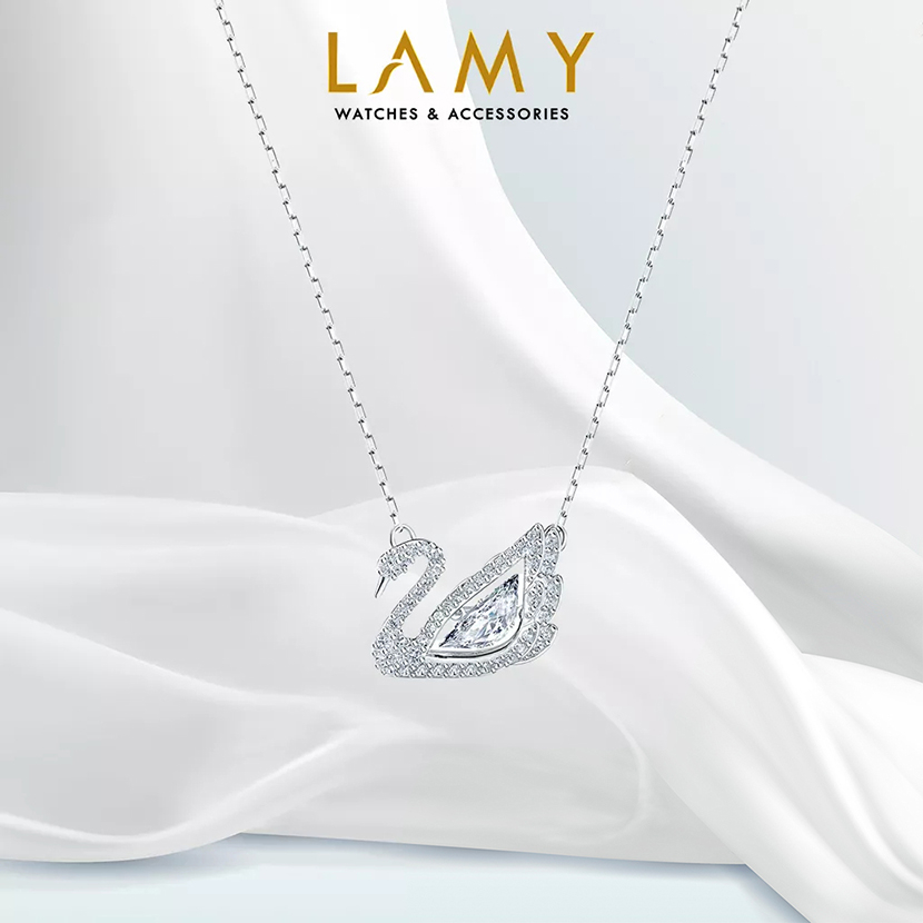 Dây chuyền thiên nga CDE Dancing Swan Necklace White CDE6052WH - Dây chuyền bạch kim