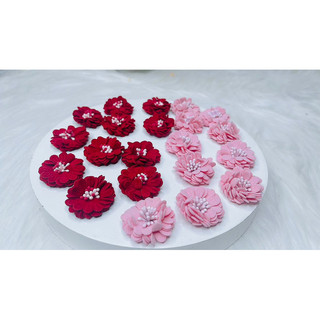 🌸 Hoa nhung nhí 3cm phụ liệu may mặc .