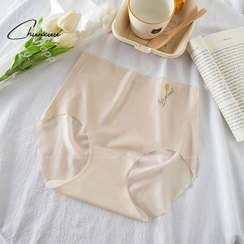 Quần lót nữ cạp cao không viền không đường may CHUNXUU vải su lụa băng hình bông hoa nhẹ nhàng nữ tính - QC151