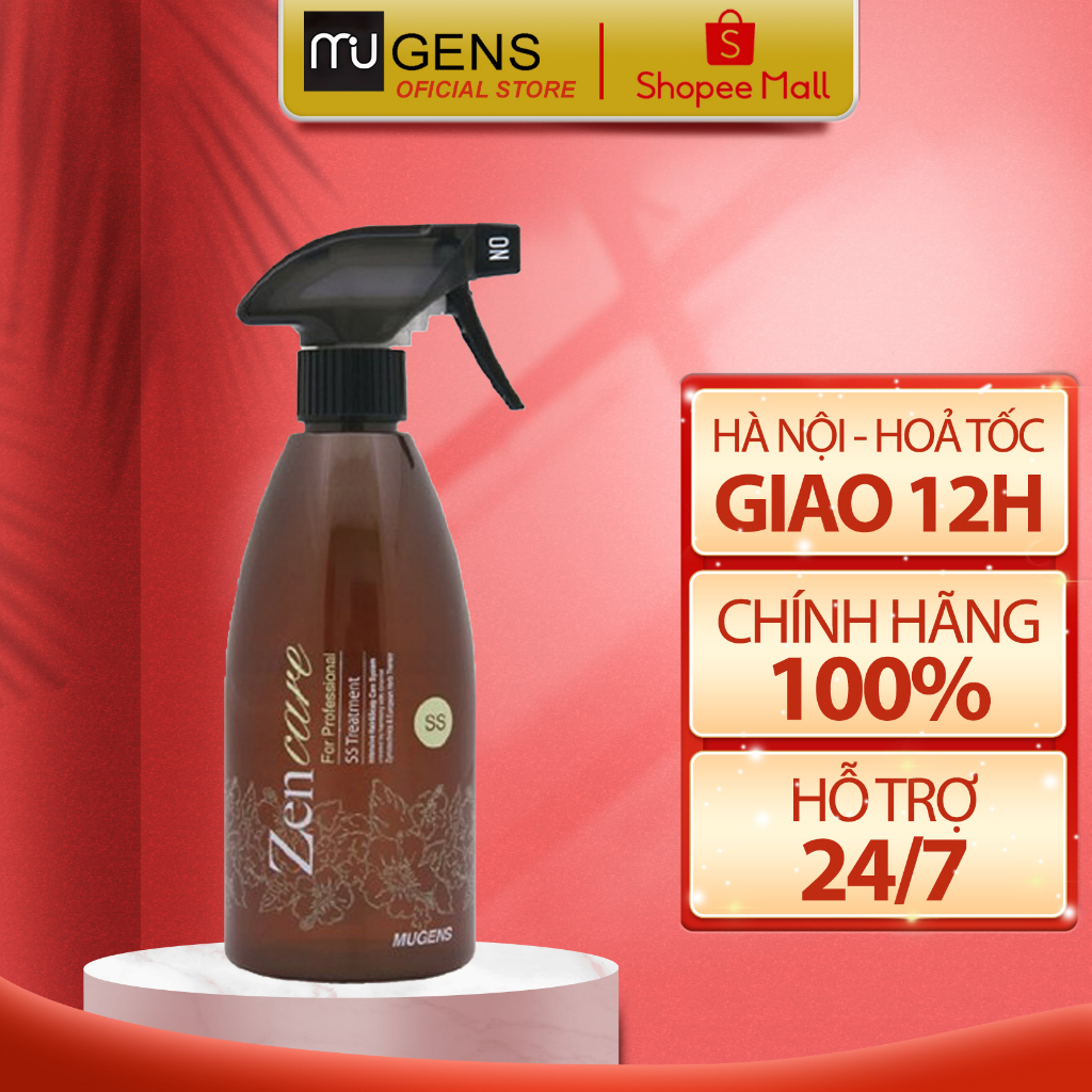 Hấp nguội tinh chất thảo dược phục hồi chuyên sâu cho tóc hư tổn Zen Care Mugens Hàn Quốc 500ml CT49