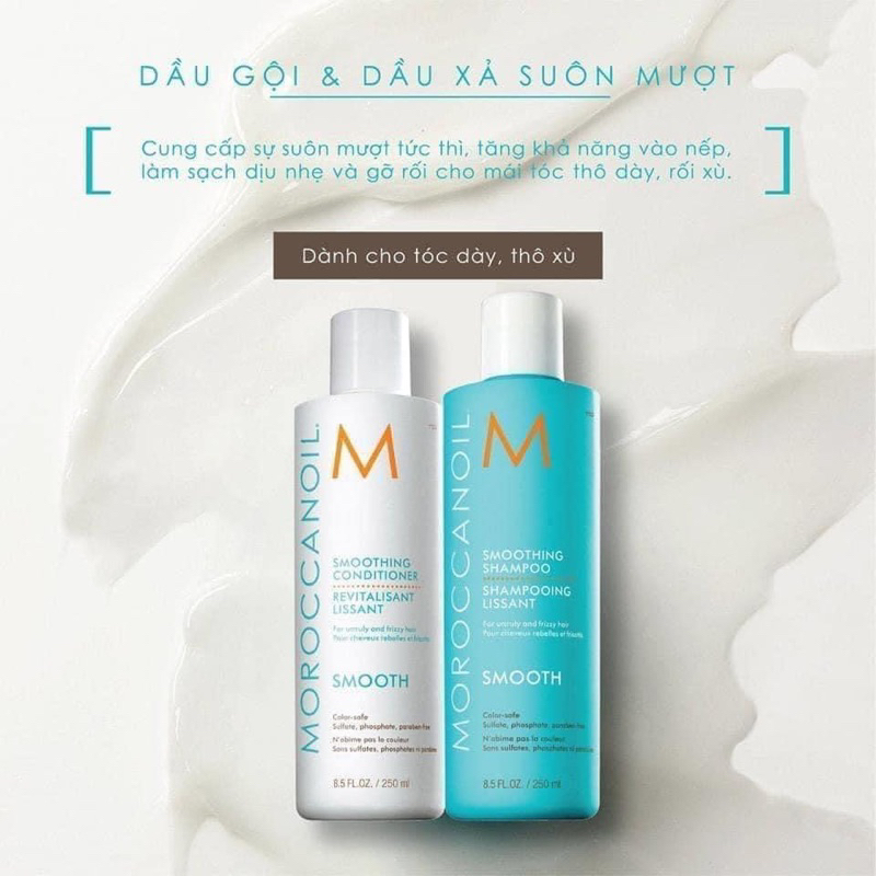 CẶP GỘI XẢ MOROCCAINOIL SMOOTH SUÔN MƯỢT