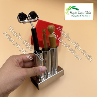 Khay Tắt Ngải Cứu Inox 3 lỗ - Diện Chẩn Thân Tâm