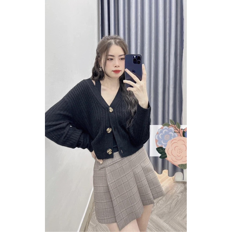Áo cardigan len HM auth