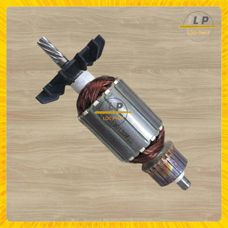 Rotor máy đánh bột - khuấy sơn cho dca aqu160 nhông 7 răng thân 41mm dài 144mm