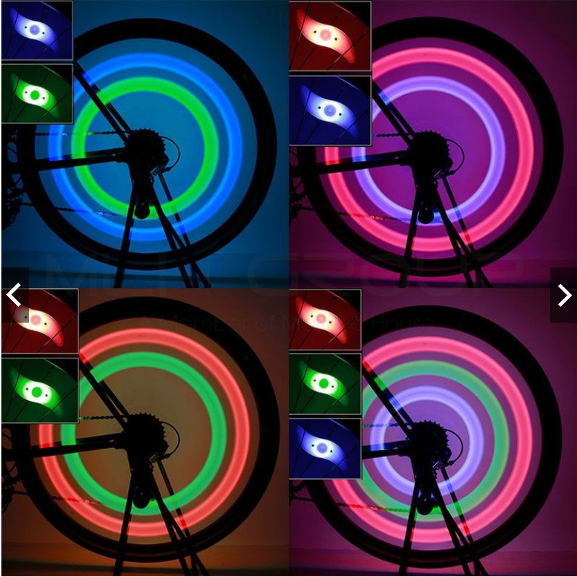 Đèn led gắn bánh xe đạp chống thấm nước 3 chế độ sáng VX02