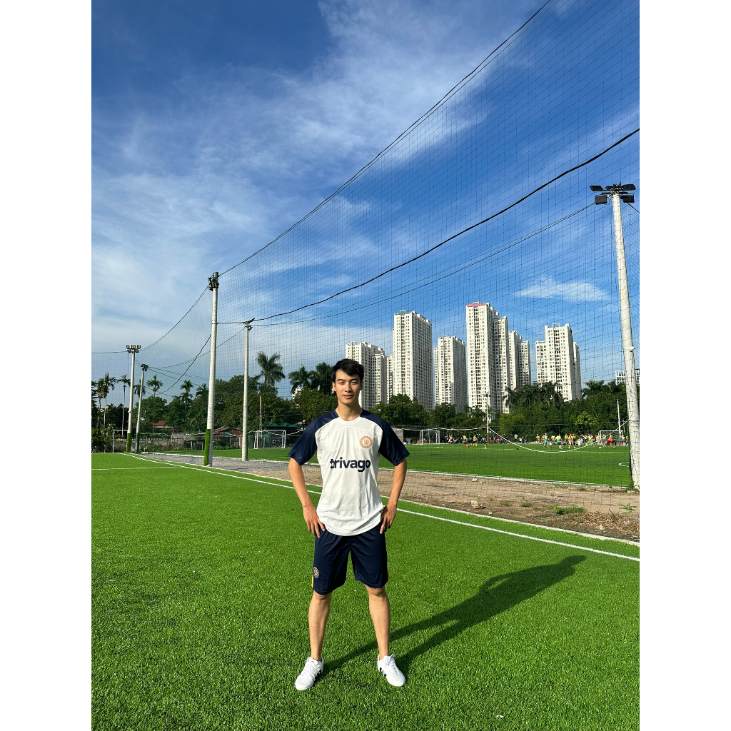 Áo CLB Chelsea Trivago 2024 Mới Nhất Chất Polyester Siêu Đẹp,Không Nhàu,Bộ Đồ Thể Thao Đẹp Nhất