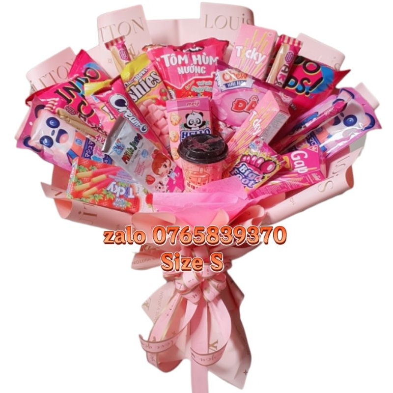 Bó hoa bánh kẹo, quà sinh nhật cho nữ ,cho nam, quà trung thu