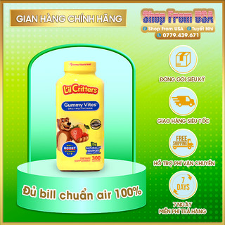 Kẹo Dẻo Lil Critter Gummy Vites Complete Multivitamin 300 viên