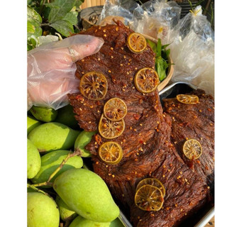 Khô bò Hồng Ngự sốt chanh mật ong chua cay đậm vị mới lạ - Túi 500gram