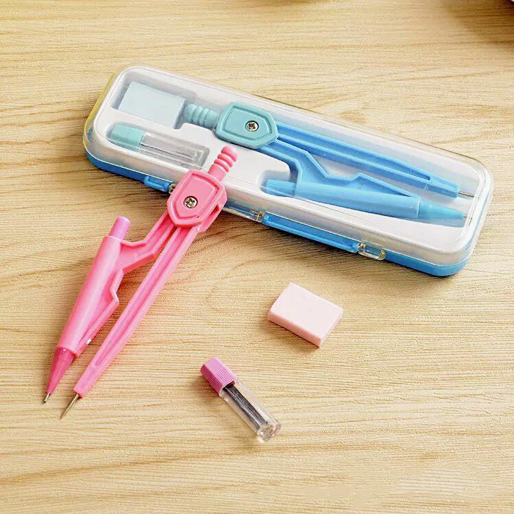 Bộ Compa Bút Chì Kim Cute Bằng Nhựa
