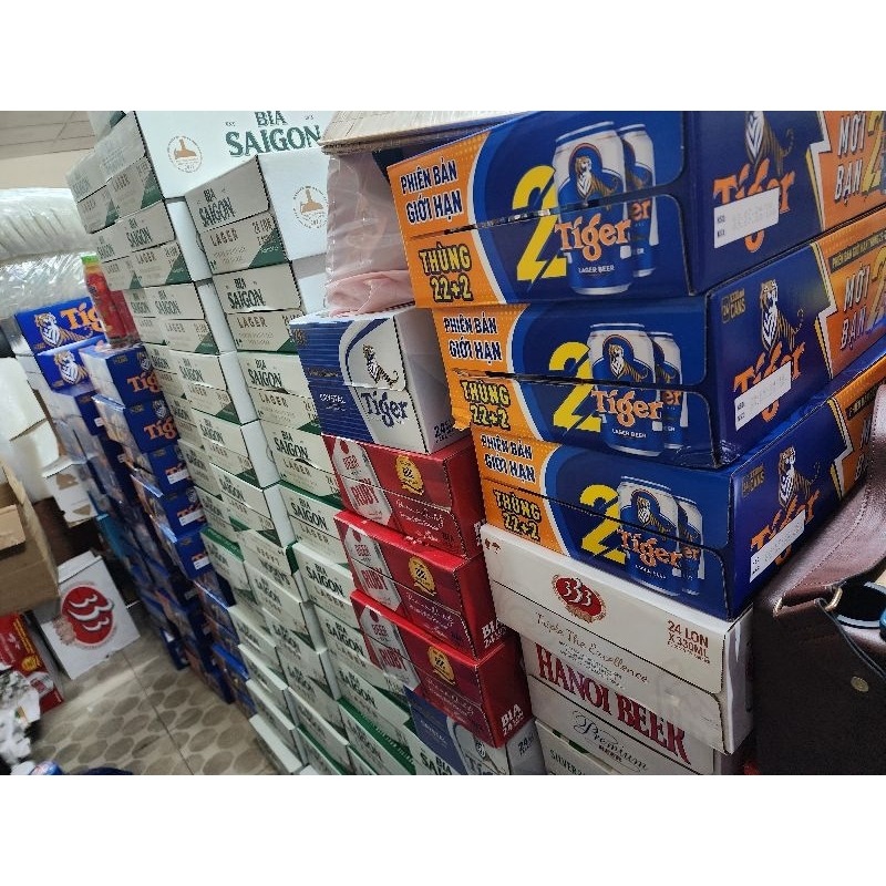 BIA TIGER LON CAO MẪU XUÂN THÙNG 24 LON