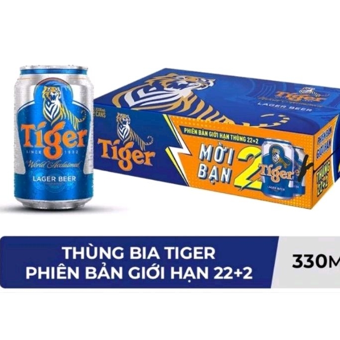 BIA TIGER LON CAO MẪU XUÂN THÙNG 24 LON
