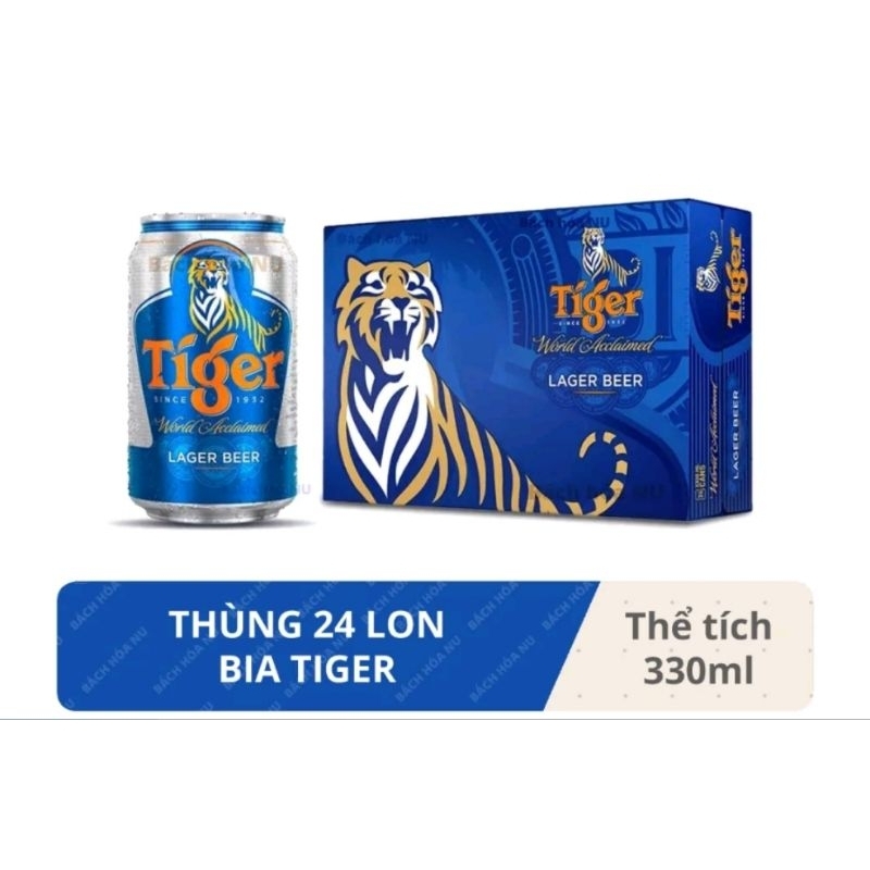 BIA TIGER LON CAO MẪU XUÂN THÙNG 24 LON