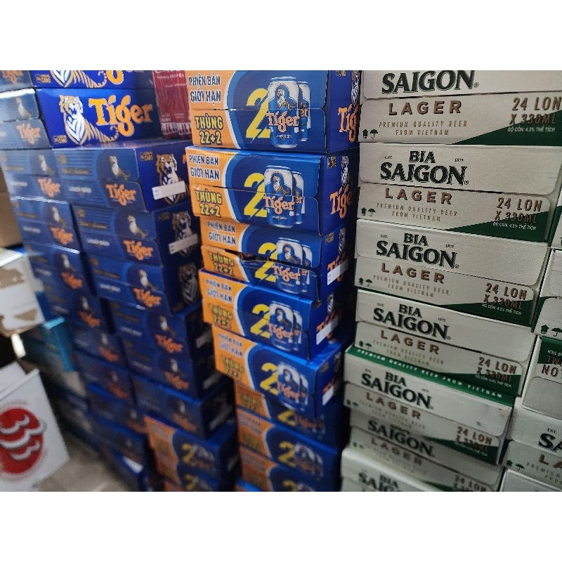 BIA TIGER LON CAO MẪU XUÂN THÙNG 24 LON