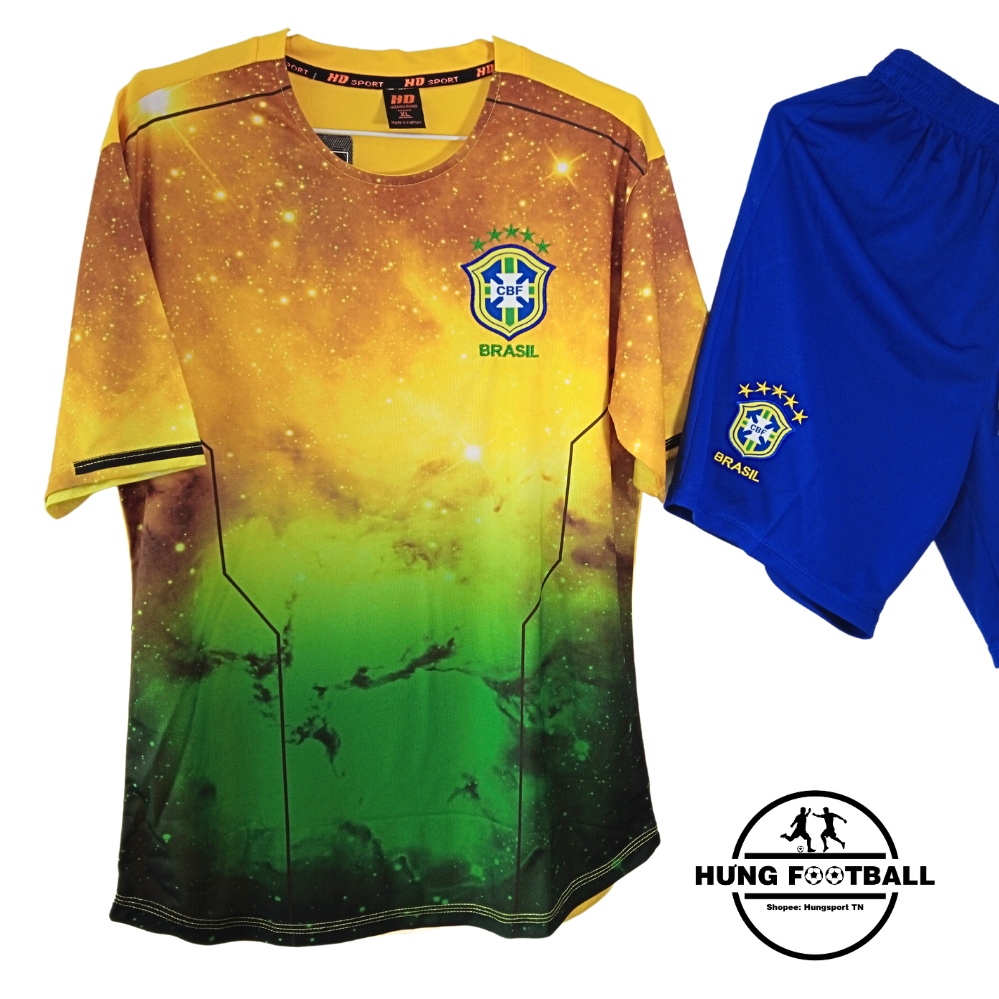 Brazil thun mè Hàn, áo đá banh in tên theo yêu cầu