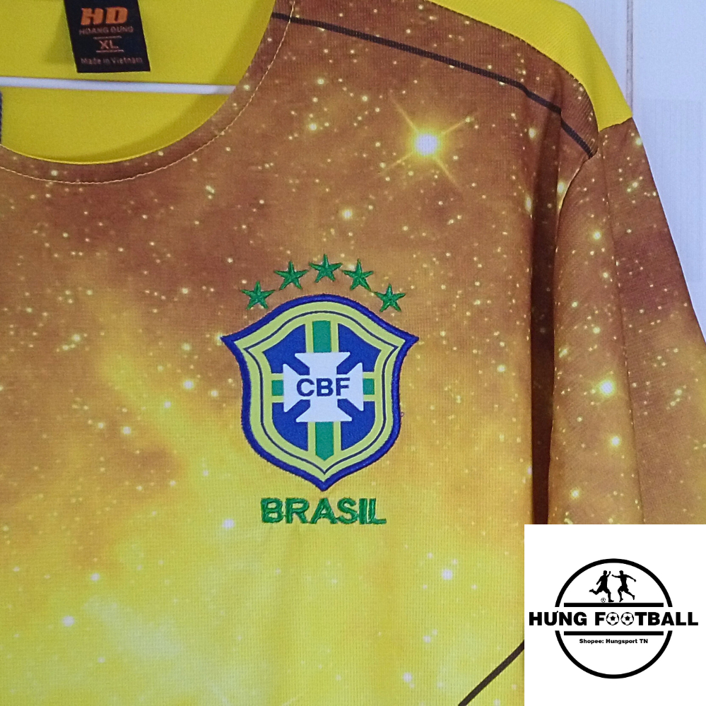 Brazil thun mè Hàn, áo đá banh in tên theo yêu cầu