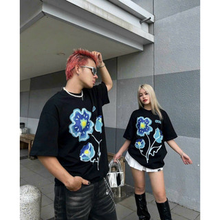 Áo thun PLOWER TEE uinsex ulzzang tay lỡ from rộng - áo thun mặc cặp nam thời thượng dễ thương cá tính