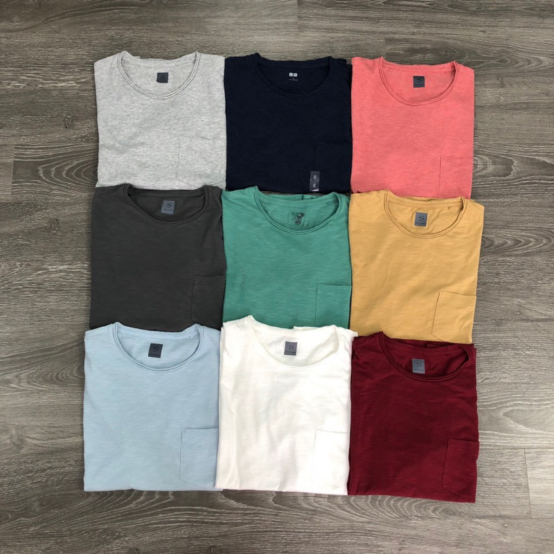 Áo thun cotton xước cho nam.
