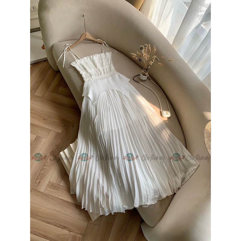 Đầm trắng 2d dúng - S