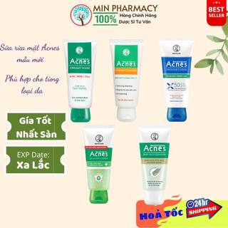 Kem Rửa Mặt Acnes Washing 100g (nhiều mùi hương)- Minpharmacy