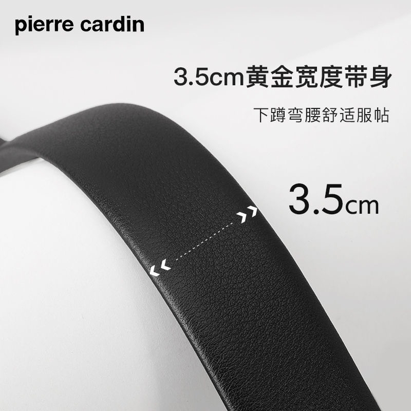 Thắt lưng da nam Pierre Cardin chính hãng 2 mặt 1 dây, khoá tự động